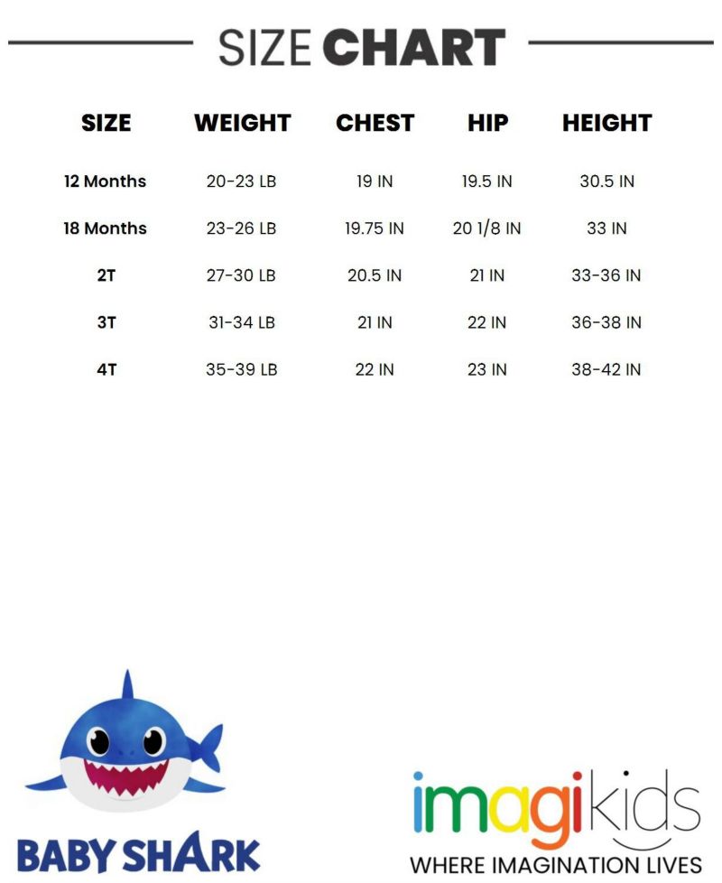 Baby Boys Pinkfong Shark Zip Up Winter Coat Puffer Jacket