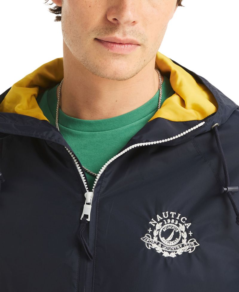Men's Crest Logo Nylon Jacket