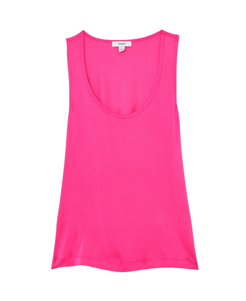Women's Ruby Silk-Front Cami Top