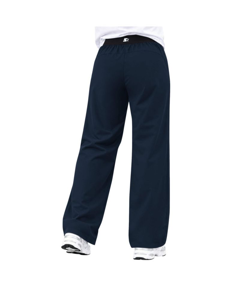 Women's Navy New England Patriots Athleisure Wide-Leg Pants