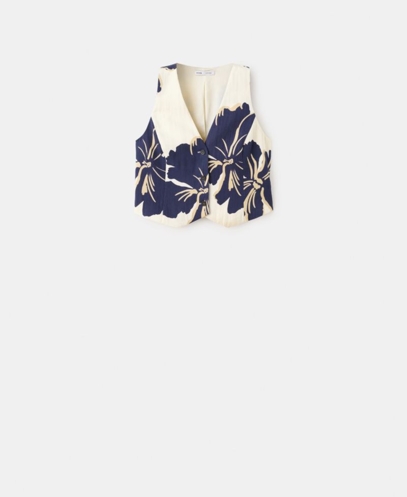 Women's Floral-Printed Lyocell Vest