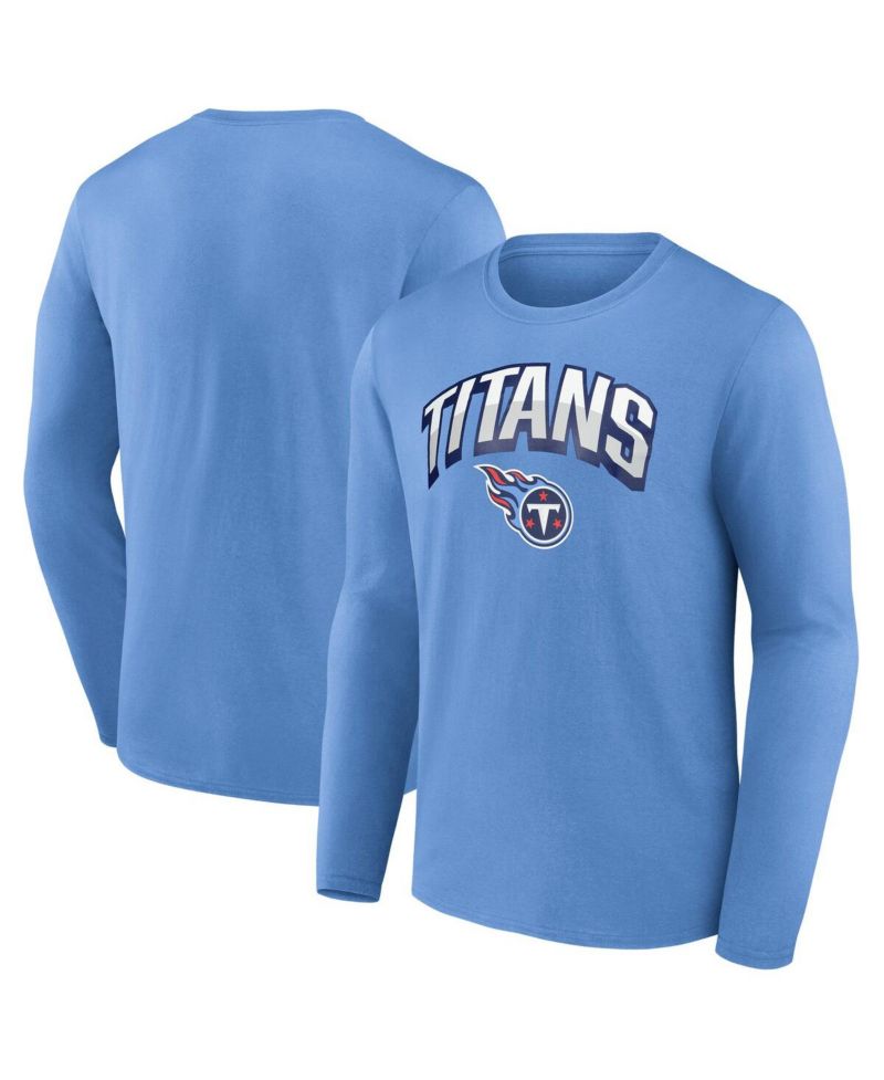 Men's Light Blue Tennessee Titans Long Sleeve T-Shirt
