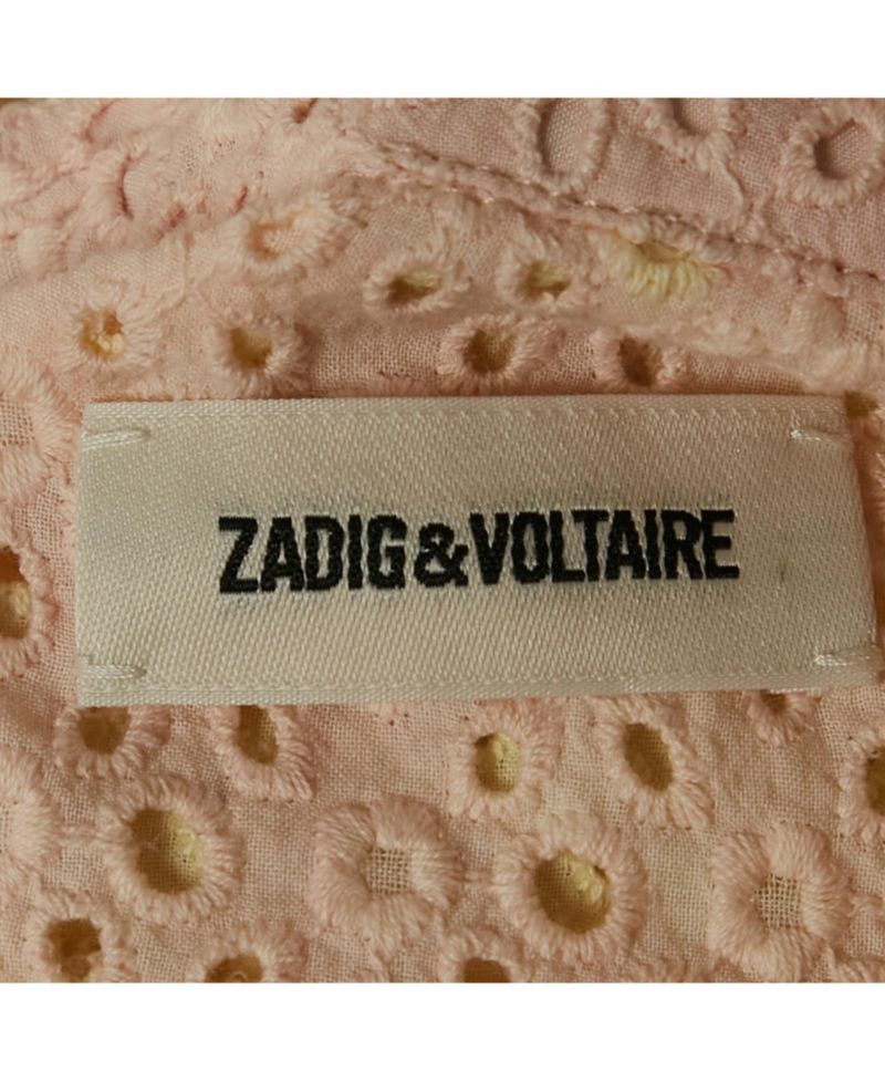 Women's Pre-Owned Zadig and Voltaire Yellow/pink Camouflage Print Anglaise Requiem Short Dress