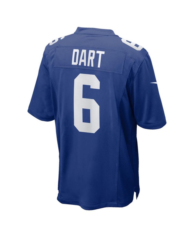 Men's Jaxson Dart Royal New York Giants 2025 NFL Draft First Round Pick Game Jersey