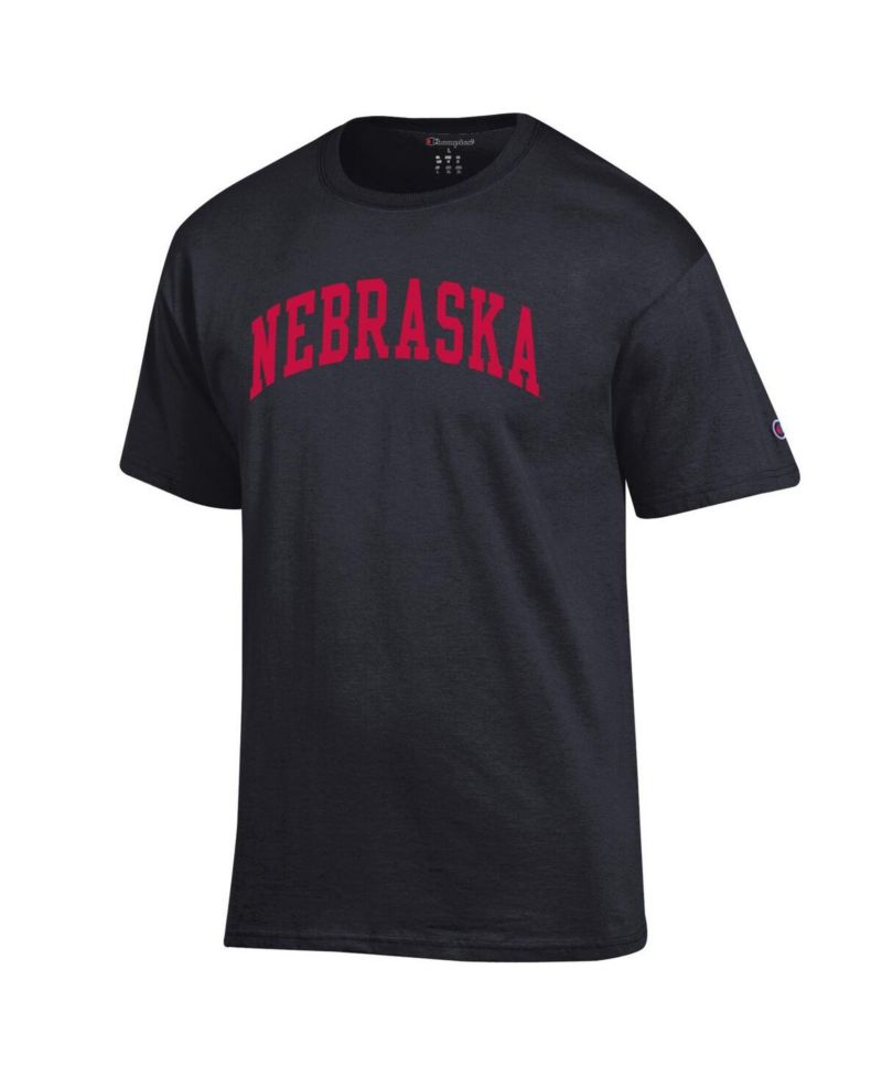 Men's Scarlet Nebraska Huskers Basic Arch T-Shirt