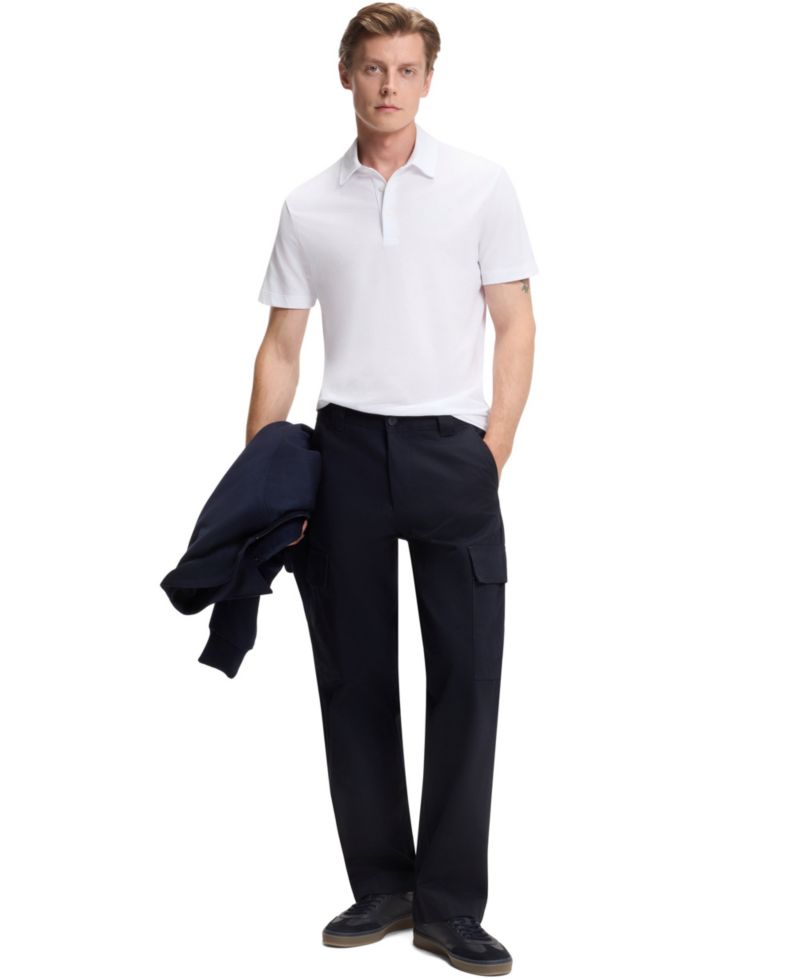 BECKHAM x BOSS Men's Cotton Silk Polo Shirt