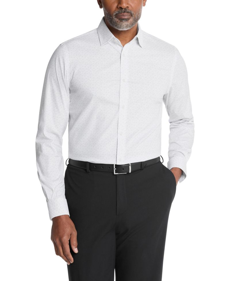 Men's Eco Passport Stretch Untucked Slim Fit Dress Shirt