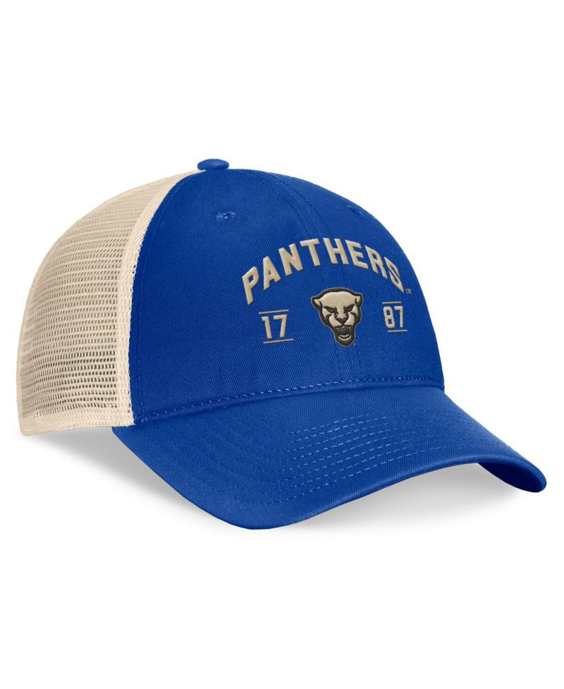Men's Royal Pitt Panthers Heritage Waylon Trucker Adjustable Hat