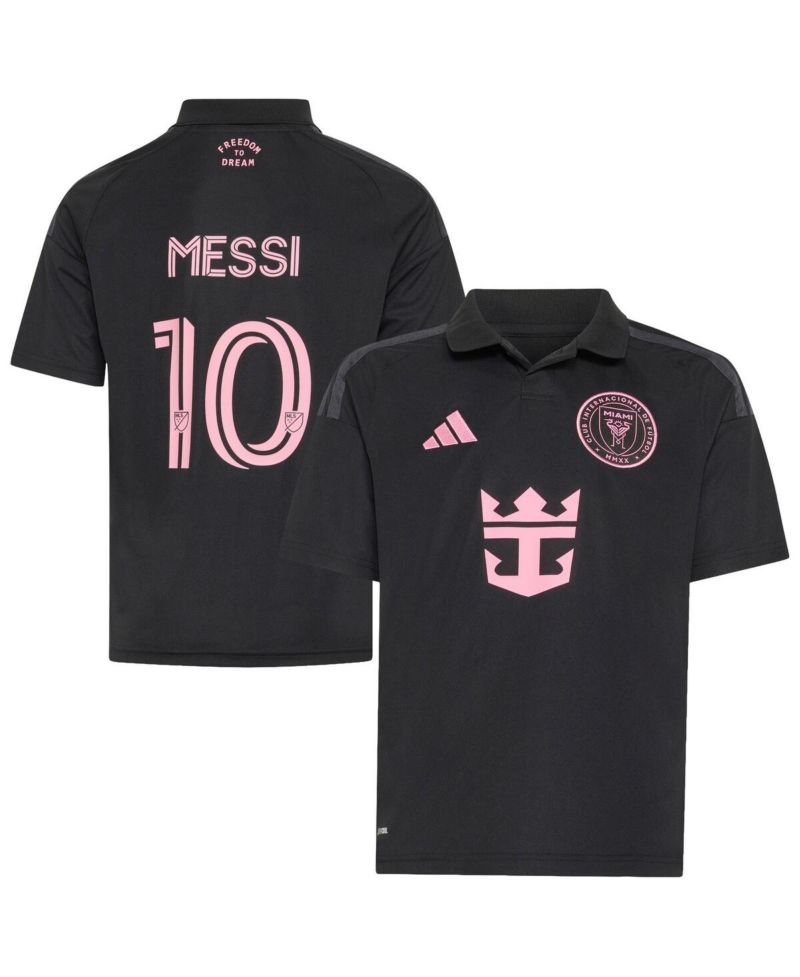 Big Boys and Girls Lionel Messi Black Inter Miami CF 2026 Presagio Replica Jersey