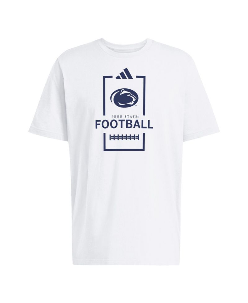 Men's White Penn State Nittany Lions Football Cotton T-Shirt