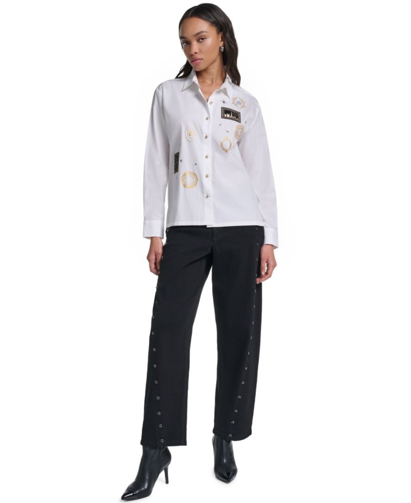 Women's Embellished Cropped Top