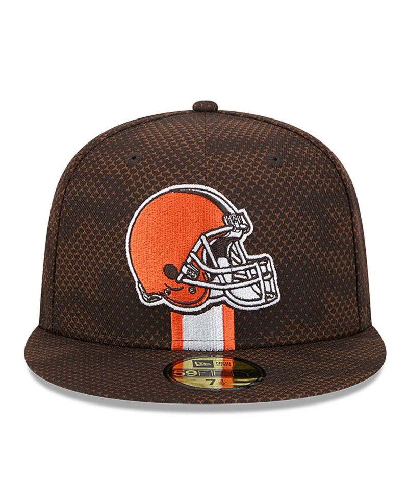 Men's Brown Cleveland Browns 2024 Sideline 59FIFTY Fitted Hat