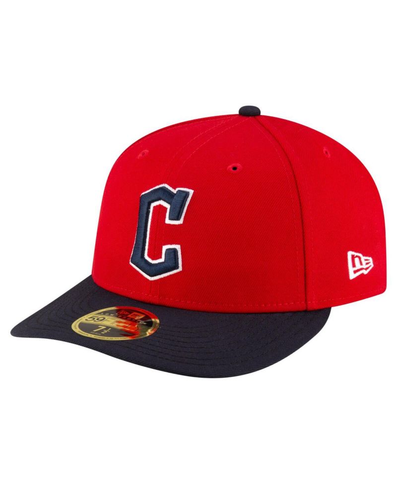 Men's Red/Black Cleveland Guardians Authentic Collection On-Field Low Profile 59FIFTY Fitted Hat