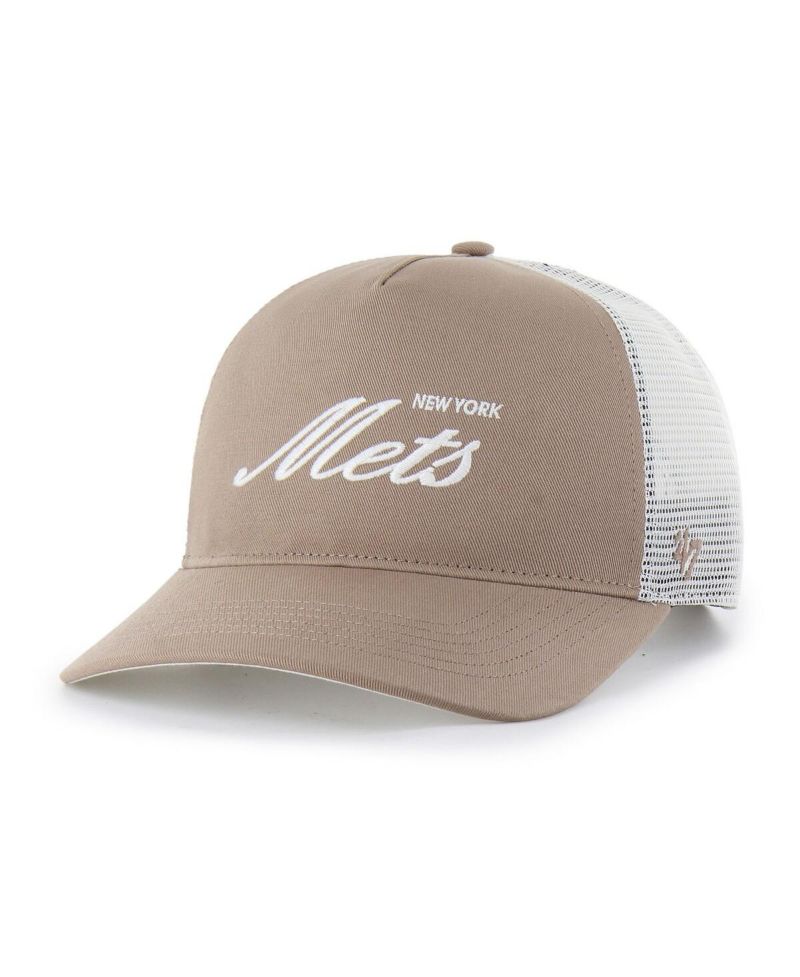 Men's Brown New York Mets Foundational Mesh Hitch Adjustable Hat