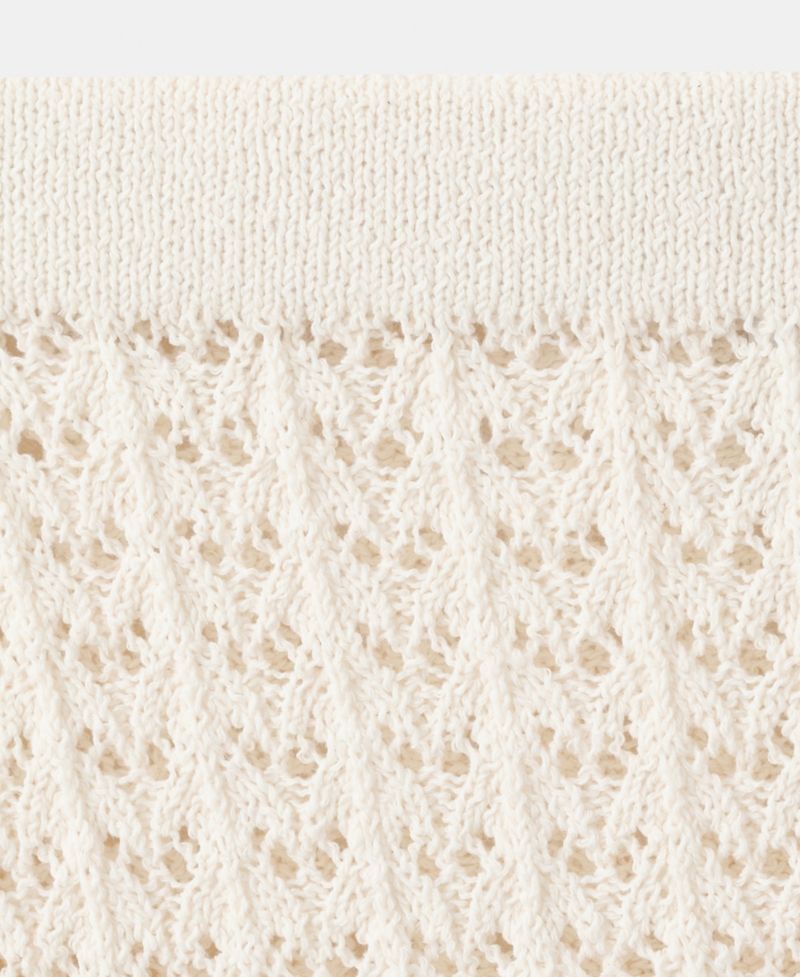 Women's Short Crocheted Cotton Skirt