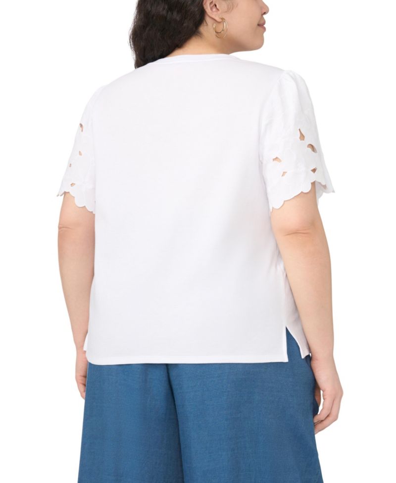 Plus Size Crewneck Pull-On Top