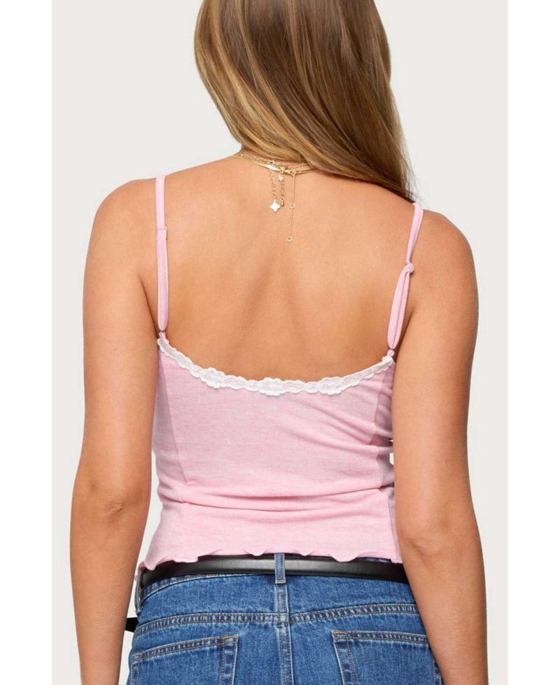 Womens Gabrietta Lacey Tank Top