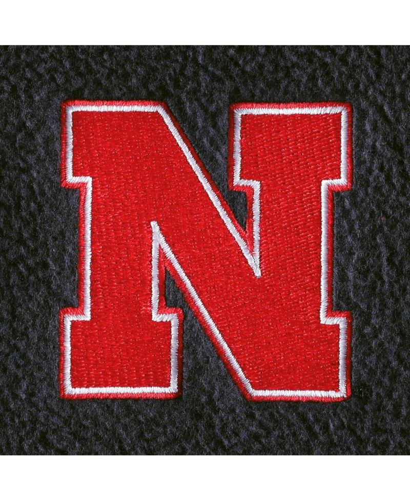 Men's Black Nebraska Huskers Full-Zip Vest