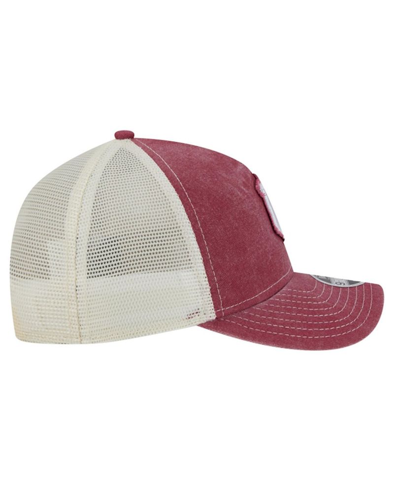 Big Boys and Girls Crimson Indiana Hoosiers Retro A-Frame Adjustable Trucker Hat