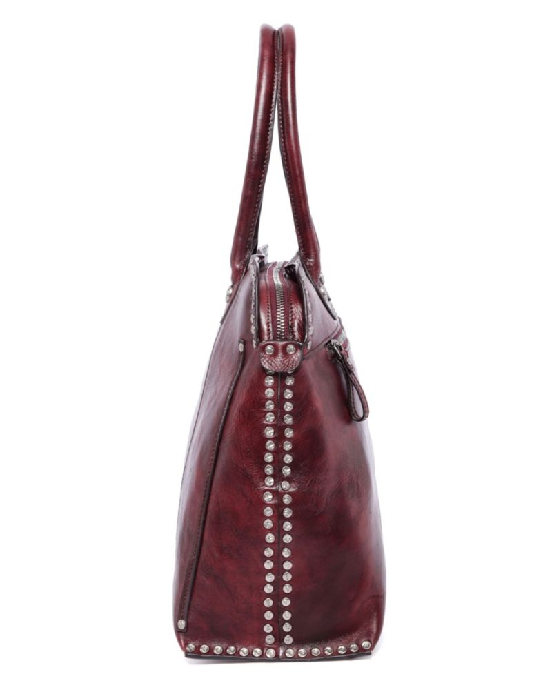 Soul Stud Large Leather Satchel Bag
