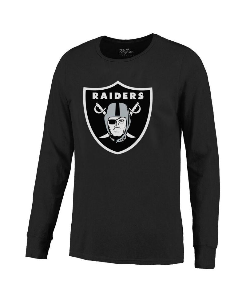 Men's Maxx Crosby Black Las Vegas Raiders Name & Number Non-Distressed Long Sleeve T-Shirt