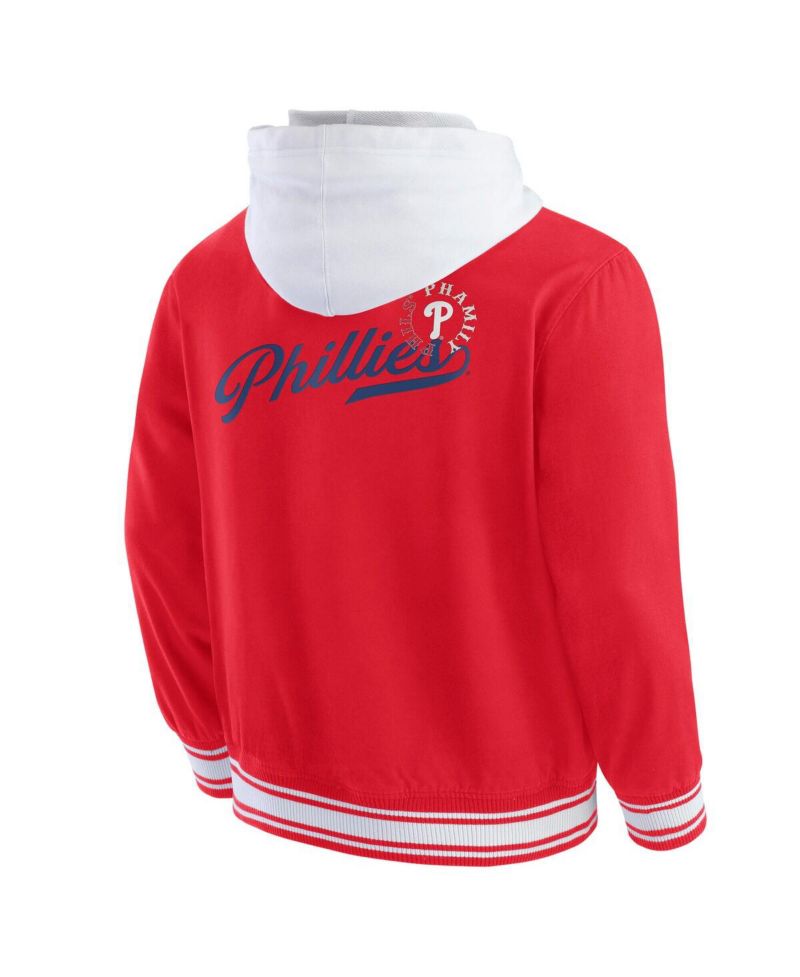 Darius Rucker Collection by Men's Red Philadelphia Phillies Full-Snap Hooded Jacket