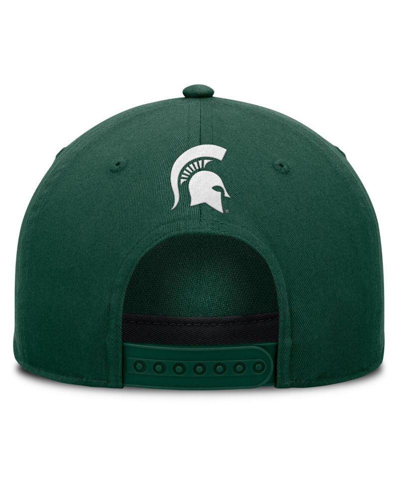 Men's Green Michigan State Spartans Foul Ball Rope Adjustable Hat