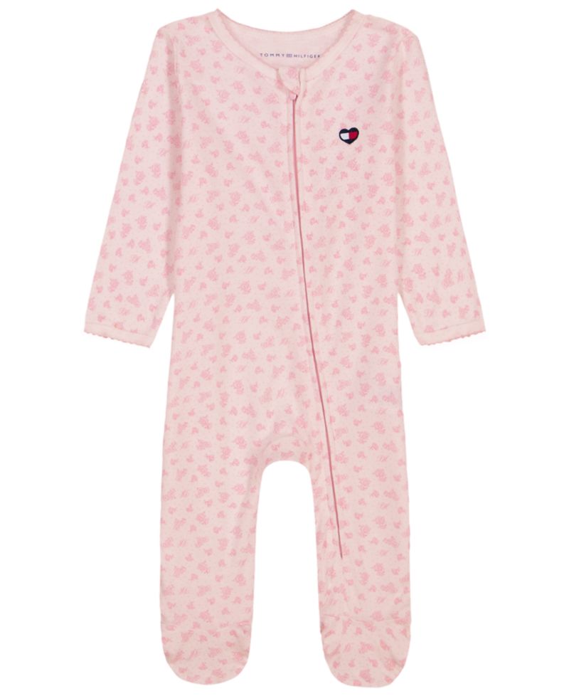 Baby Girls' Long-Sleeve Footed Coverall