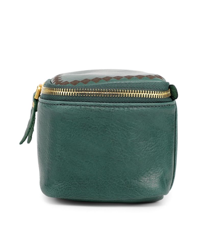 Celosia Rectangular Leather Jewelry Case