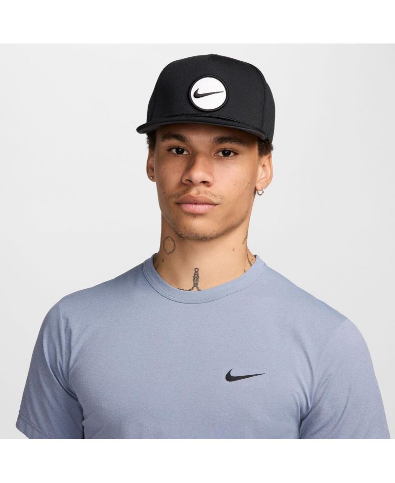 Men's and Women's Black Retro Pro Performance Snapback Hat