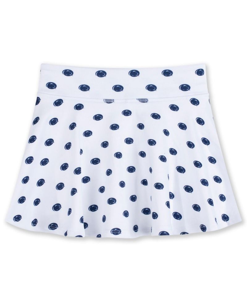 Big Girls White Penn State Nittany Lions All-Over Print Tennis Skort