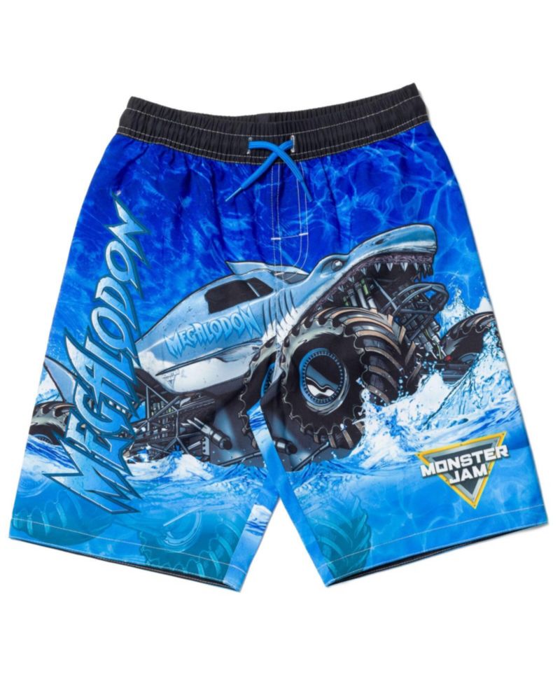 Toddler Boys Pullover Rash Guard and Swim Trunks Outfit Set