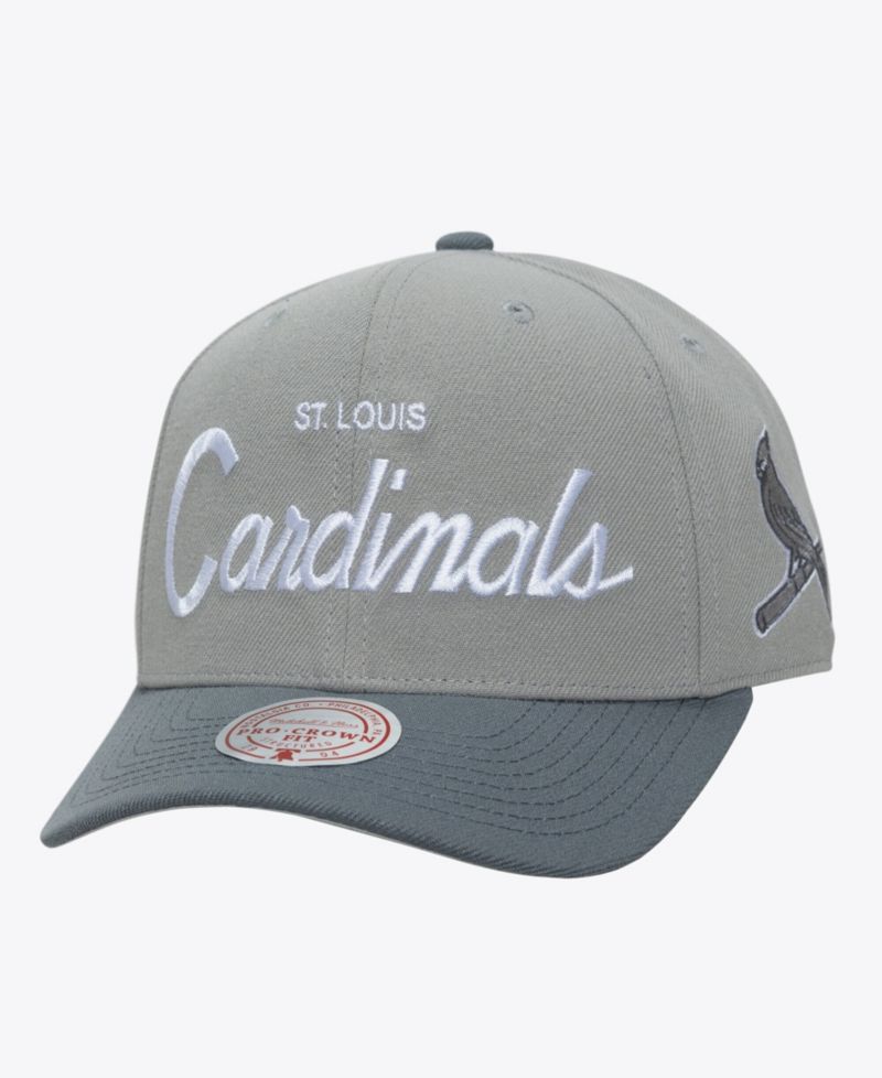 Men's Gray St. Louis Cardinals Thunderstorm Head Coach Pro-Crown Adjustable Hat