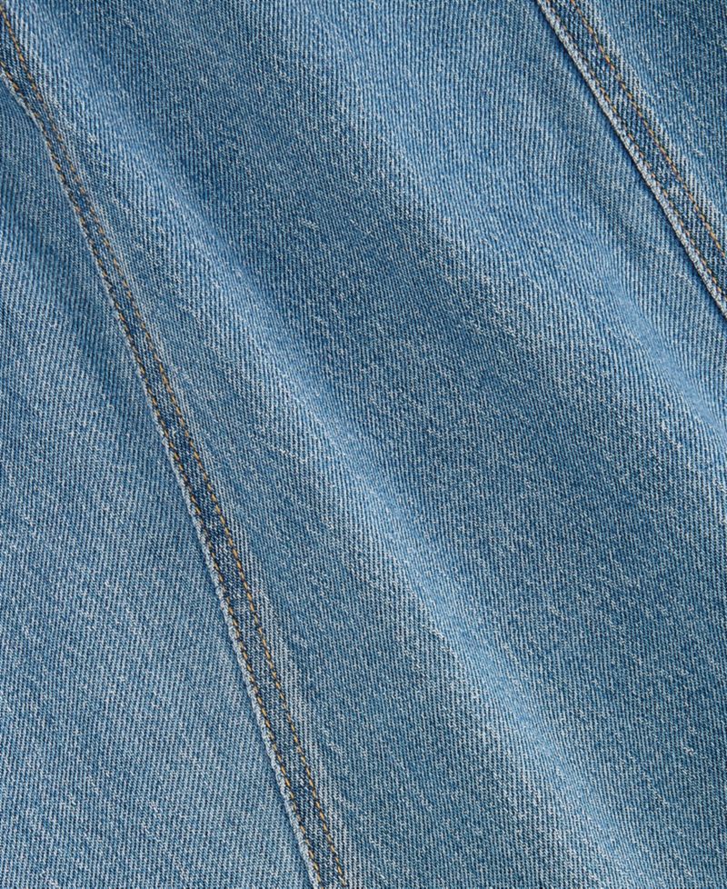 Women's Denim A-Line Midi Skirt
