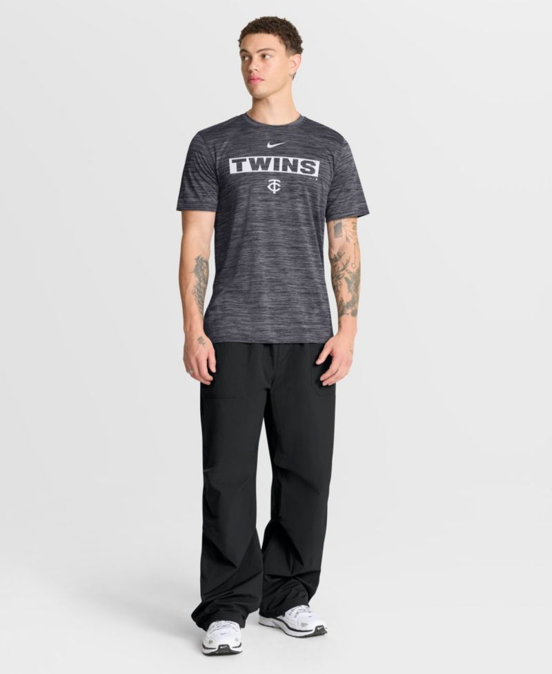 Men's Black Minnesota Twins Velocity Dri-FIT T-Shirt