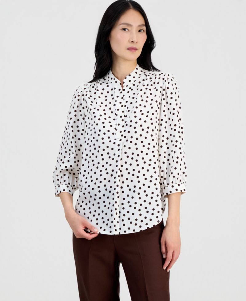 Petite Y-Neck Pull-On Top