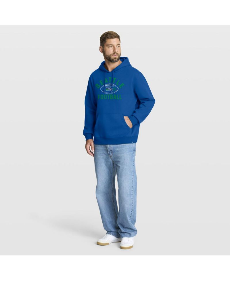 Men's Royal Seattle Seahawks Fumblerooski Legacy Pullover Hoodie