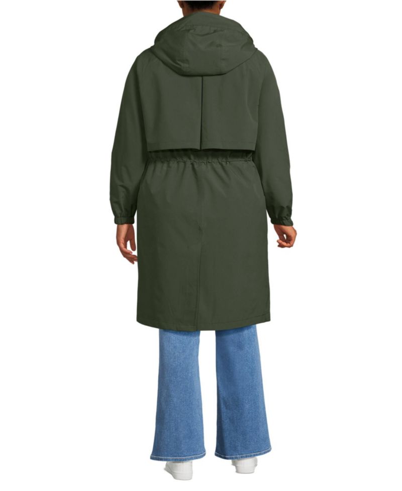 Plus Size Squall Packable Long Raincoat