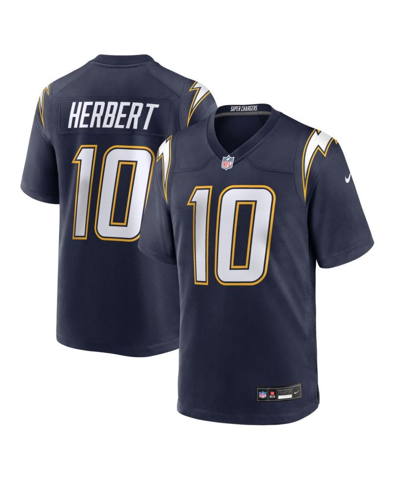 Men's Justin Herbert Navy Los Angeles Chargers Alternate Super Chargers Game Player Jersey