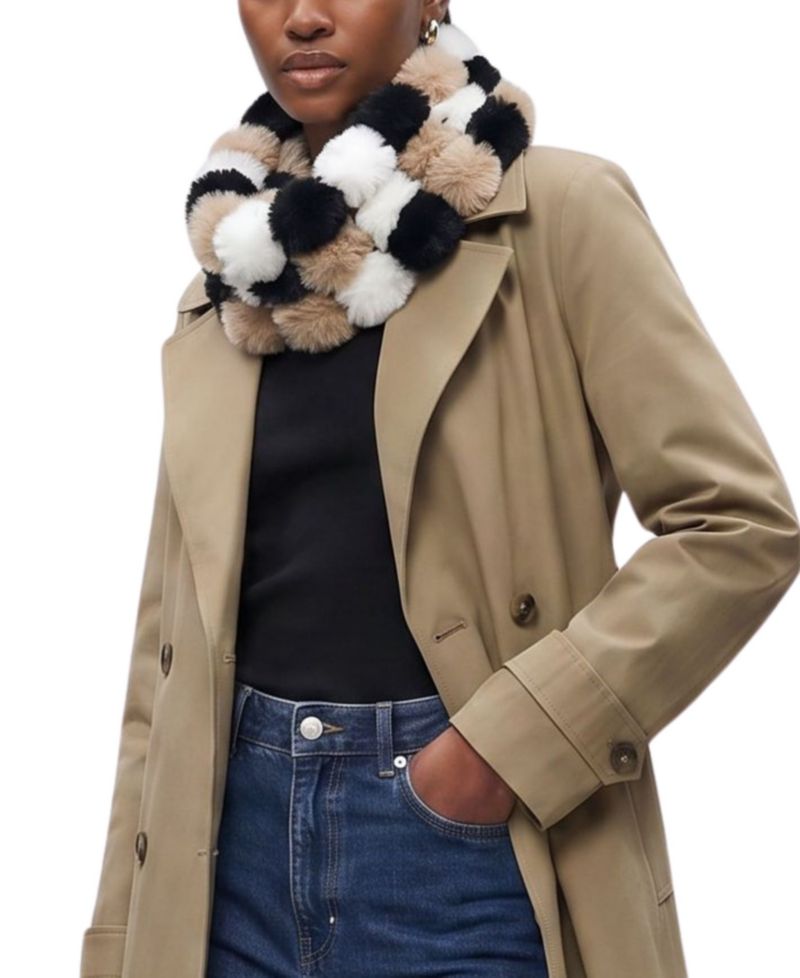 Infinity Pom Loop Scarf
