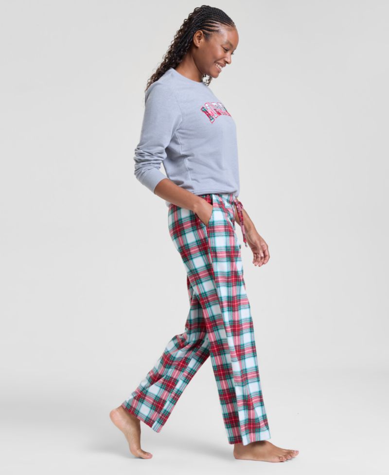 Women's Merry Plaid Fleece Pajama Pants