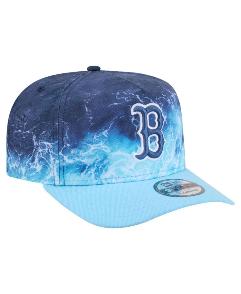 Men's Light Blue Boston Red Sox Deep Water Pre-Curved 9FIFTY A-Frame Snapback Hat