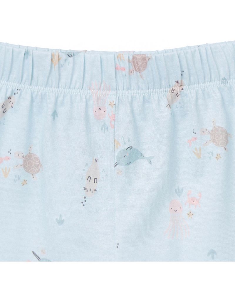 Baby Girls 2-Piece Button Up Pajama Shorts Set