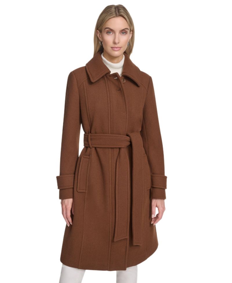 Women's Lawley Wool Blend Belted Trench Coat