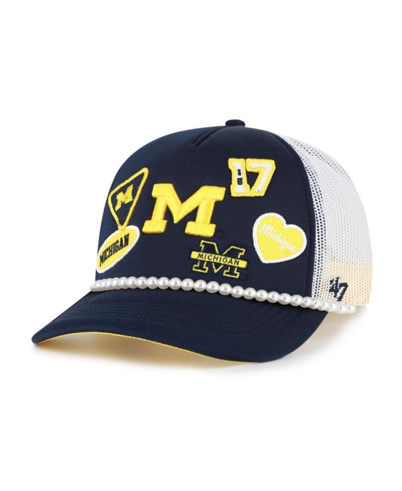 Men's '47 Navy/White Michigan Wolverines Rally On Hitch Adjustable Hat