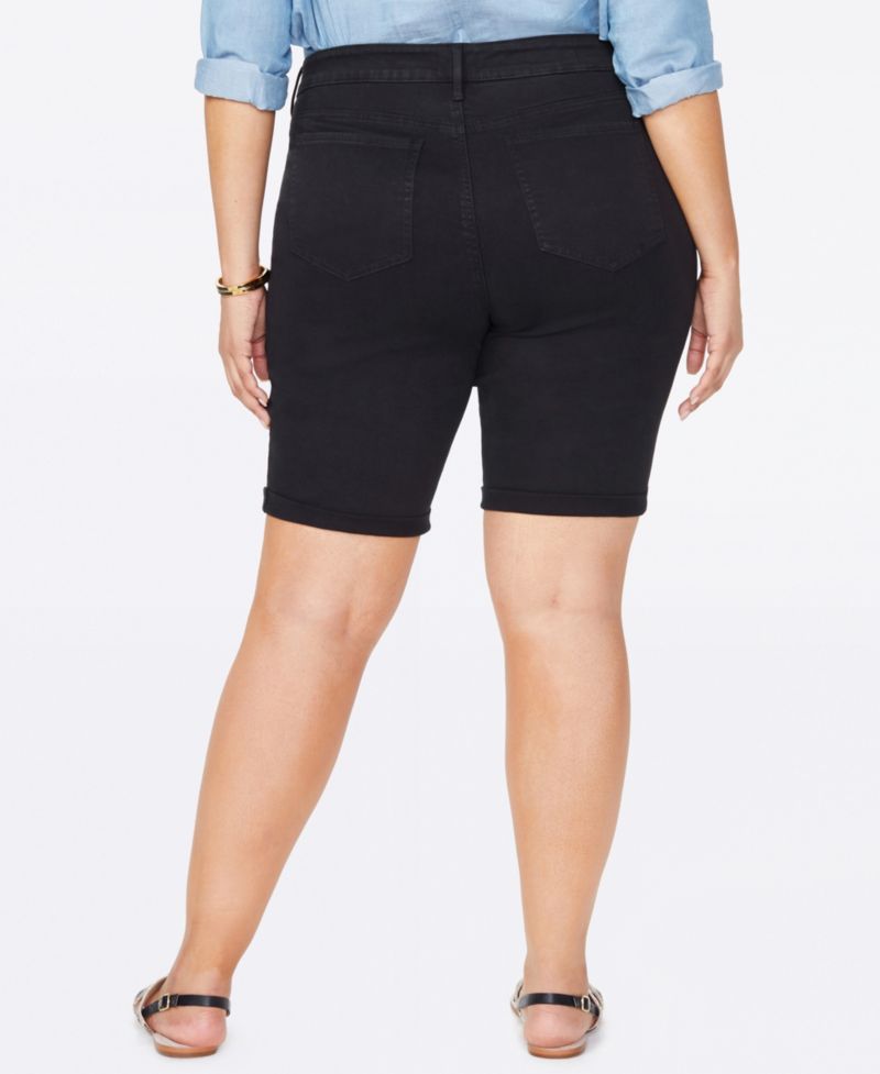 Plus Size Briella Roll Cuff Denim Shorts