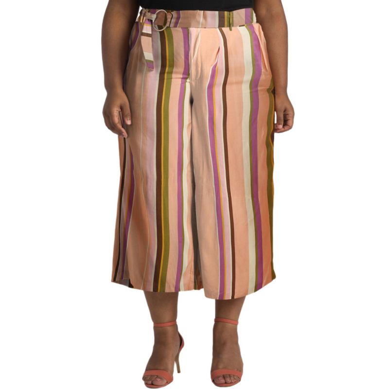 Women's Cotton French Terry Straight-Leg Pull-On Side-Stripe Pants