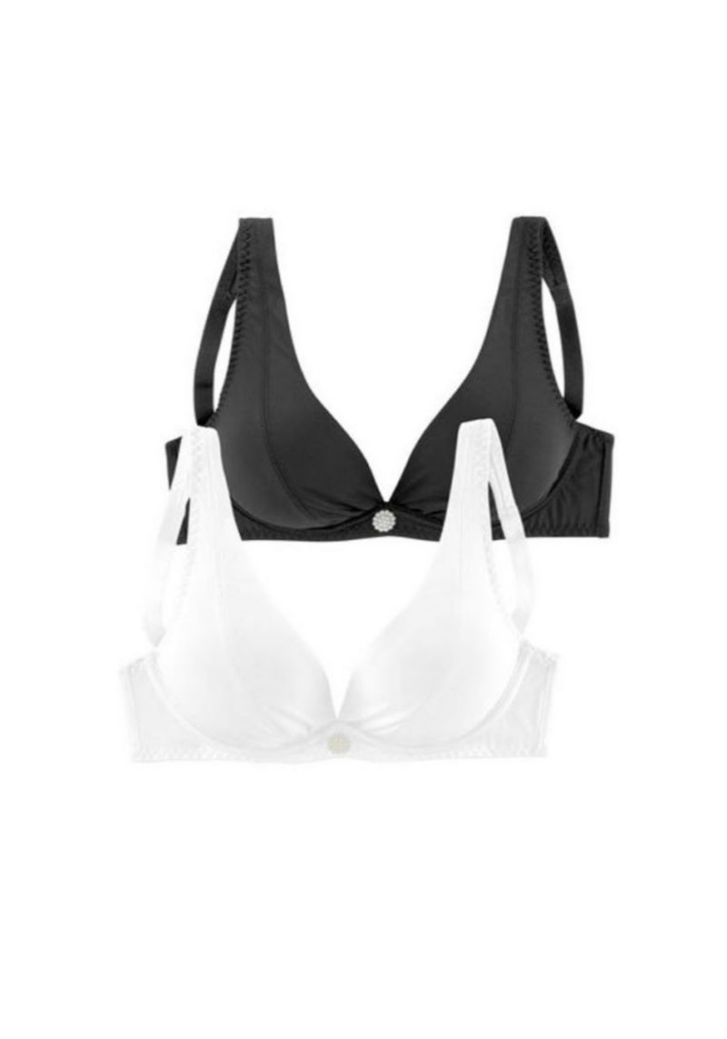 Women's 2-Pack Underwire Cleavage Non-Padded Plunge Bra