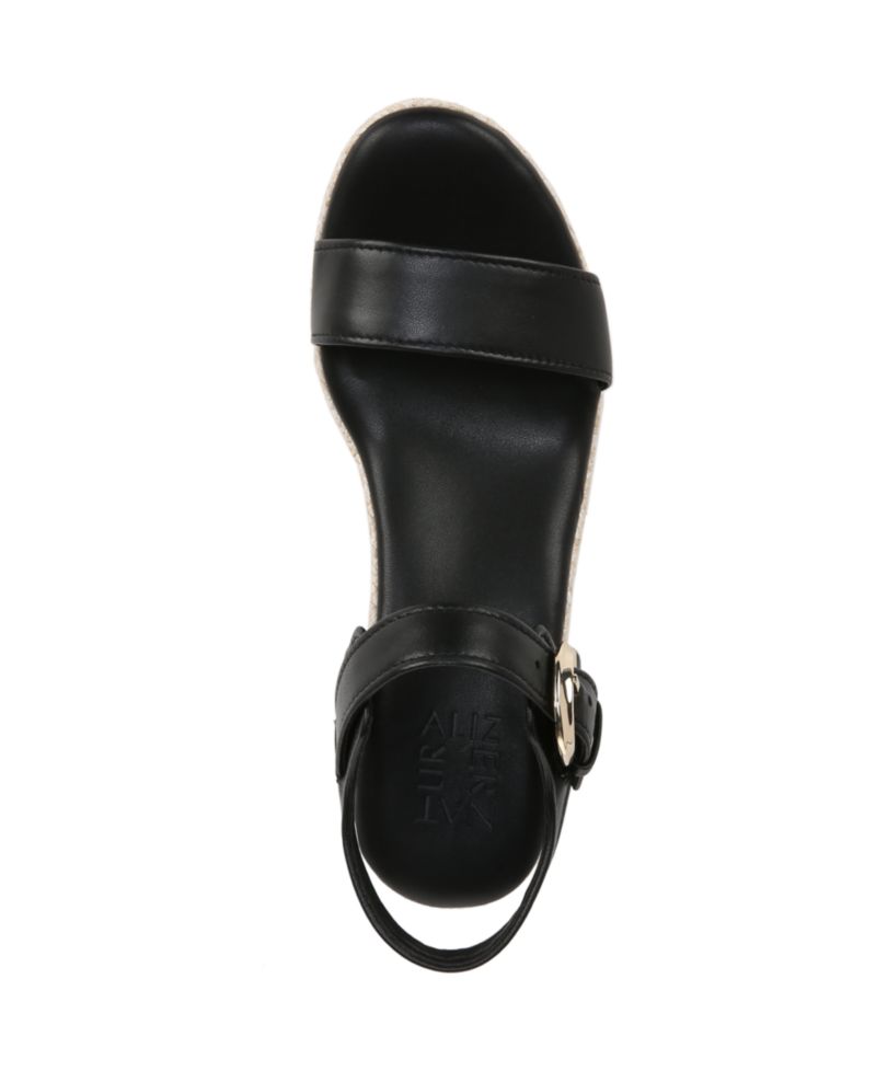 Women's Stella Open Round Toe Buckle Wedge Sandals