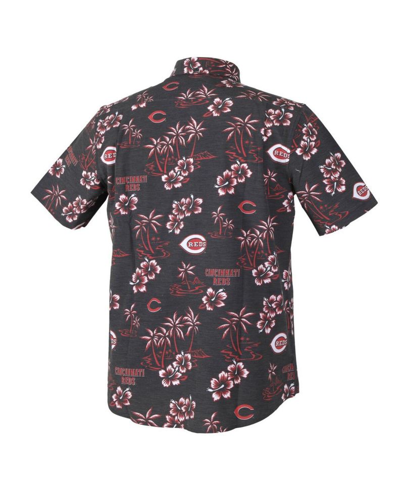 Men's Black Cincinnati Reds Kekai Performance Button-Up Shirt